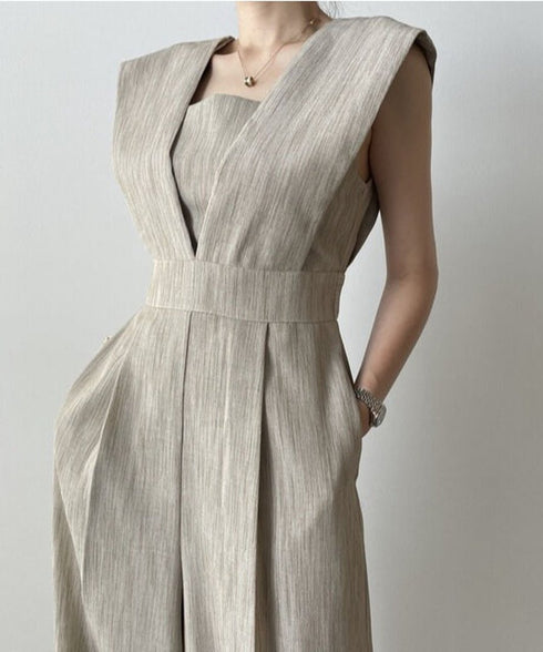 Cap Sleeve Overalls